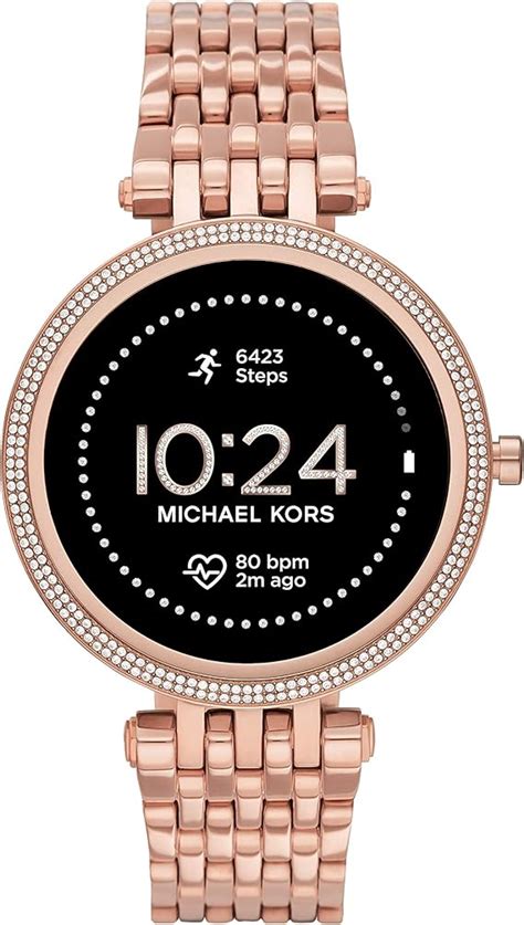 michael kors ladies smart watch rose gold|michael kors darci rose gold.